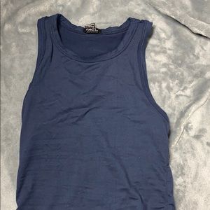Fitted blue tank